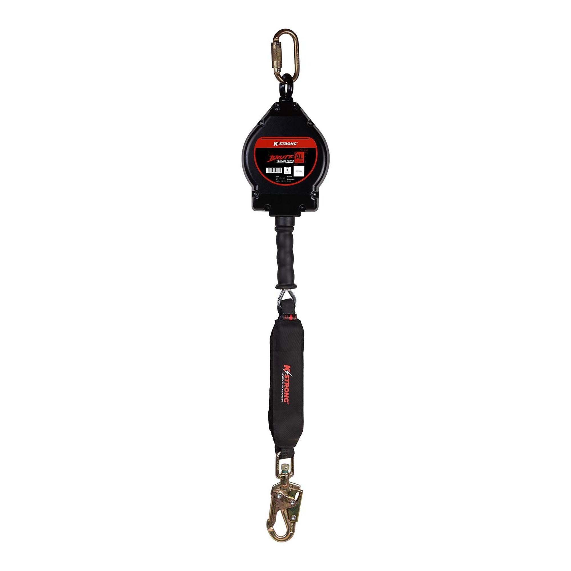 KStrong Brute-AL LE Cable SRL — 20ft., Aluminum Housing, Galvanized Steel Wire Rope, Swivel Snap Hook, Model# UFS480020L